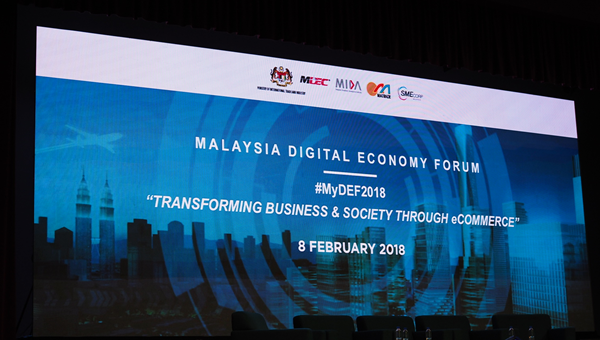 MALAYSIA DIGITAL ECONOMY FORUM Opening screen